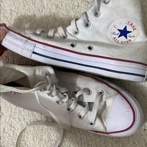 white high top converse
